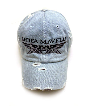 Distress Mofa Mavelli Hat- light blue - mofa-mavelli