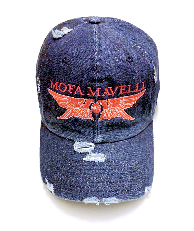 Distress Mofa Mavelli Hat- blue