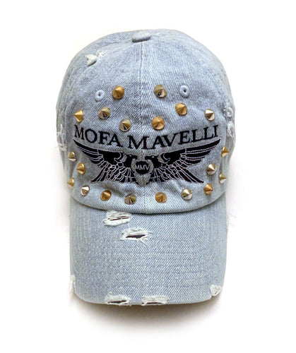 Mofa Mavelli Hat with metal- light blue - mofa-mavelli